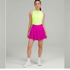 Lululemon Front Zip Mock-Neck Tennis Tank Top
Highlight Yellow - 8